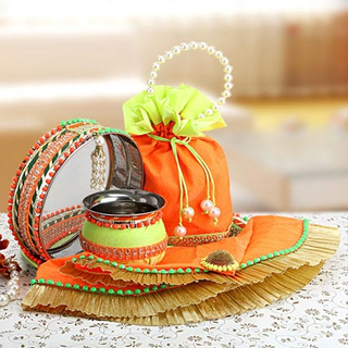 Illustration for article titled Gift Karwa Chauth Pooja Thali and Other Exclusive Items to Your Wife